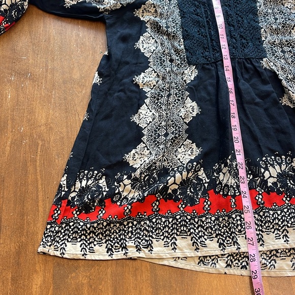 🌸Vintage American Blues cold shoulder long sleeve top - Picture 8 of 9